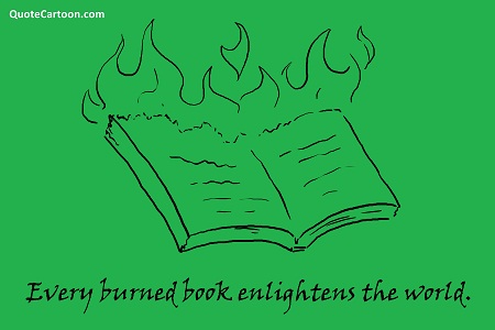 Get the HTML Code for this Cartoon at Quote of the Day book quotes, book quotations, quotations about books